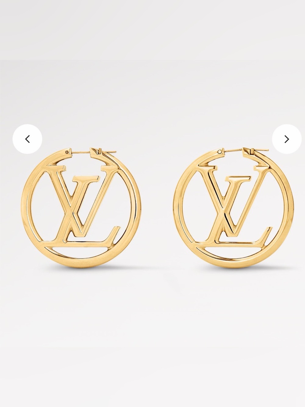 Louis Vuitton Louise Hoop GM Earrings - Picture 3 of 7